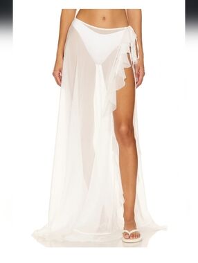 Or Maxi Skirt in White
